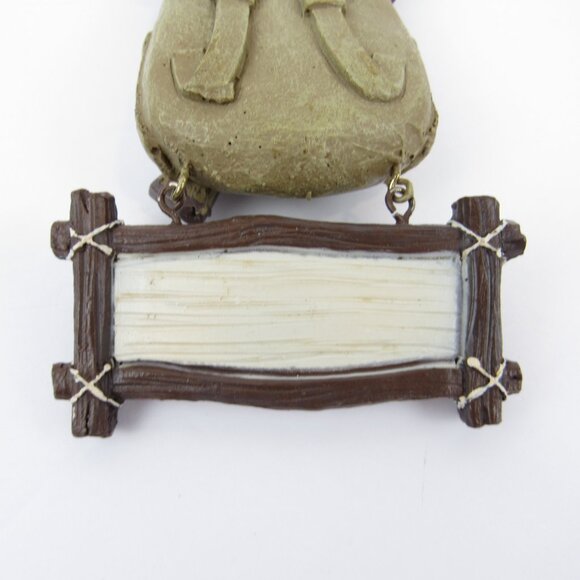 Gone Hunting Backpack Ornament Resin Christmas Red & Black Plaid Blanket - Picture 4 of 12